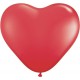 Globos de 6" (15Cm) corazones Rojo Qualatex