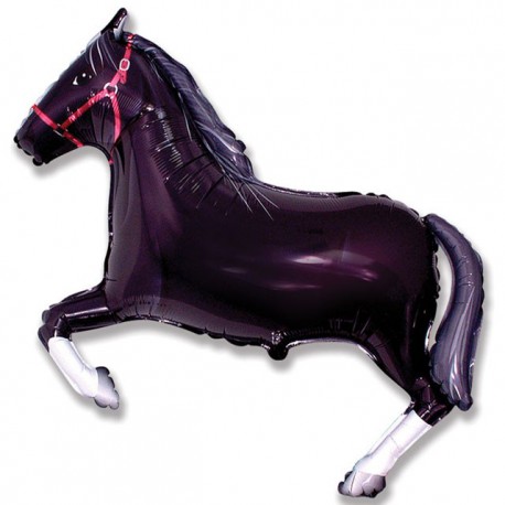 Nuevo Negro Grande Caballo Pony Foil Balloon 36in 91cm Cumpleaños XL