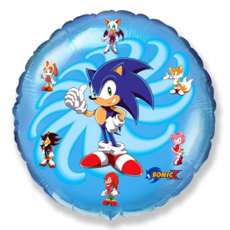 Globos de Foil Redondos de 18" (46Cm) Sonic X