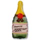 Globos de foil de 33" X 17" (83cm x 43cm) Celebración Champagne 