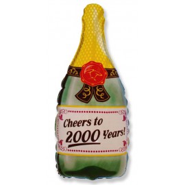Globos Foil de 33" X 17" (83cm x 43cm) Celebración Champagne