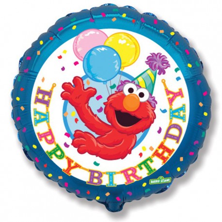 Globos de Foil Redondos de 18" (46Cm) Elmo Birthday