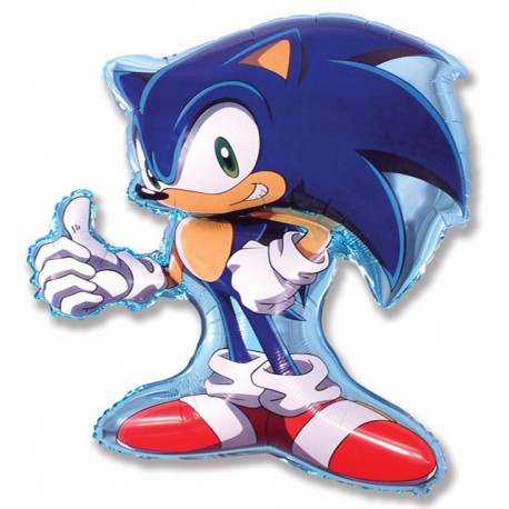 Globos de foil Minishape de 14" X 11" (35cm x 27cm) Sonic X