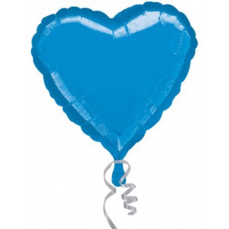 Globos de foil corazones 30" (73cm x 70cm) Azul
