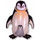 Globos de foil Forma de 34cm x 30cm Pinguino Negro