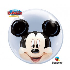 Globos de 24" Bubbles doble Mickey