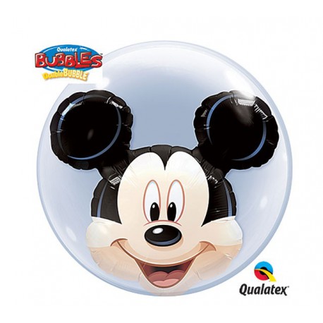 Globos de foil de 24" Bubbles doble Mickey