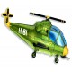 Globos de foil de 22" X 38" (57cm x 96cm) Helicoptero Verde