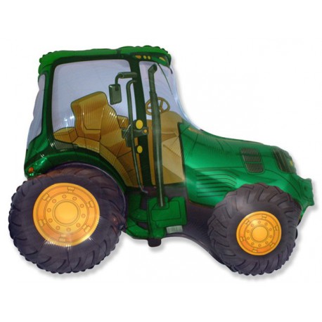 Globos foil de 29" X 37" (73cm x 95cm) Tractor Verde