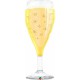 Globos de foil de 39" (99Cm) Copa Champagne qualatex