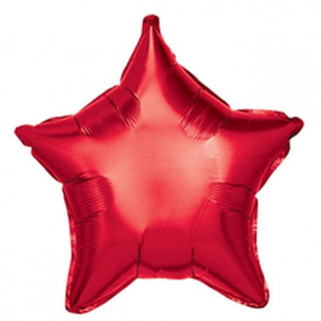 Globos de foil Estrellas 19" Rojo
