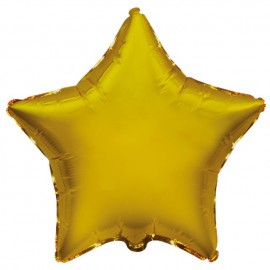 Globos de foil Estrellas 9" Oro