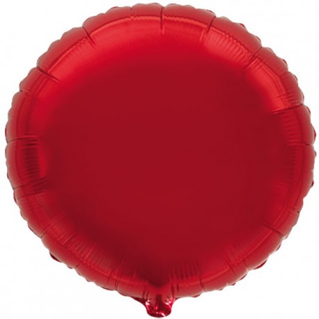 Globos de foil Redondos de 9" Rojo