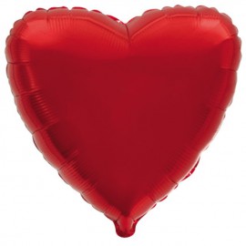 Globos de foil corazones 9" Rojo