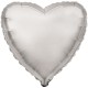 Globos de foil corazones 9" Plata