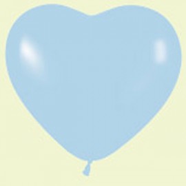 Globos de 6" corazones Azul pastel