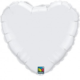Globos de foil corazones 36" Blanco