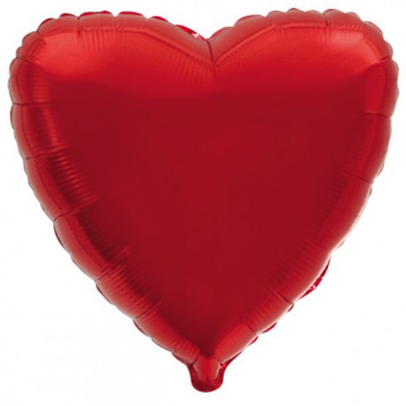 Globos de foil corazones 32" (81 Cm) Rojo