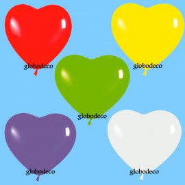 Globos de 6" colores Fashion surtidos corazones