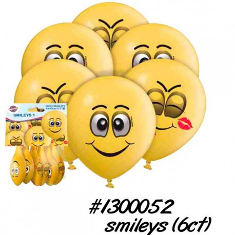Globos R-12 (30Cm) Smileys