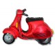 Globos de foil Supershape Moto Scooter Roja