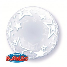 Globos de 24" Bubbles Stylish Stars