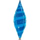 Globos de foil TAPER SWIRL 38" Azul Zafiro Qualatex