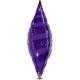 Globos de foil TAPER SWIRL 38" Quartz Purple Qualatex