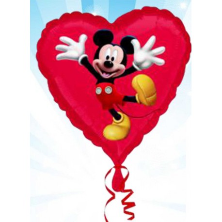 Globos de foil Corazón de 18" Mickey