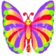 Globos de foil supershape Mariposa Elegante