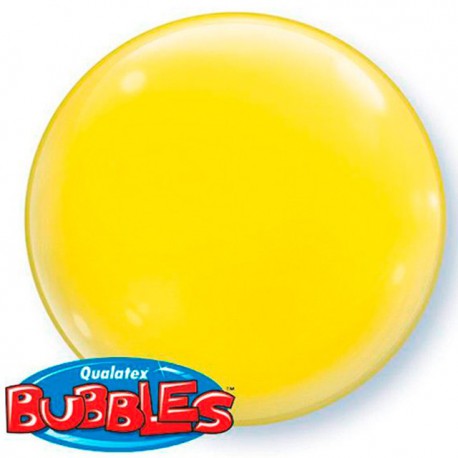 Globos de foil de 15" (38Cm) Bubbles Deco Amarillo