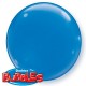 Globos de foil de 15" (38Cm) Bubbles Deco Azul Oscuro