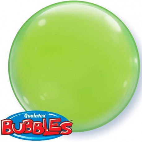 Globos de foil de 15" (38Cm) Bubbles Deco Verde Lima