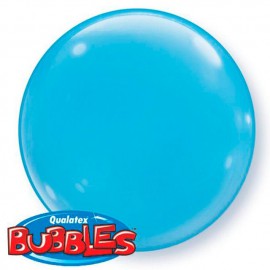 Globos de foil de 15" (38Cm) Bubbles Deco Azul Claro
