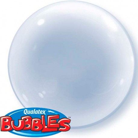 Globos de foil de 15" (38Cm) Bubbles Deco Transparente