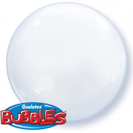 Globos de foil de 15" (38Cm) Bubbles Deco Blanco