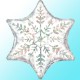 Globos de foil Estrella de 22" (56Cm) Copo de Nieve