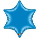 Globos de foil Estrella 6 Puntas de 22" (56Cm) Azul qualatex