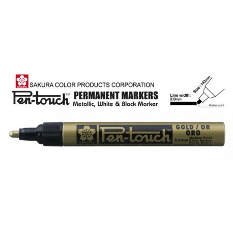 Marcador Sakura Pen-Touch Oro