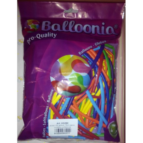 Globos de modelar 260 Balloonia Colores Surtidos