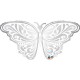 Globos de foil de 44" (111Cm) Mariposa de boda