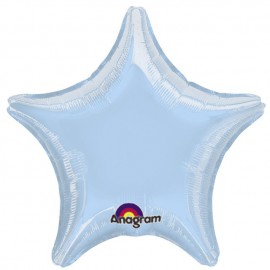 Globos de foil Estrellas 19" Azul Pastel Anagram