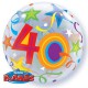 Globos de foil de 22" Bubbles 40 Estrellas Brillantes