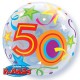 Globos de foil de 22" Bubbles 50 Estrellas Brillantes
