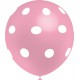 Globos de 12" Rosa Baby Lunares Balloonia