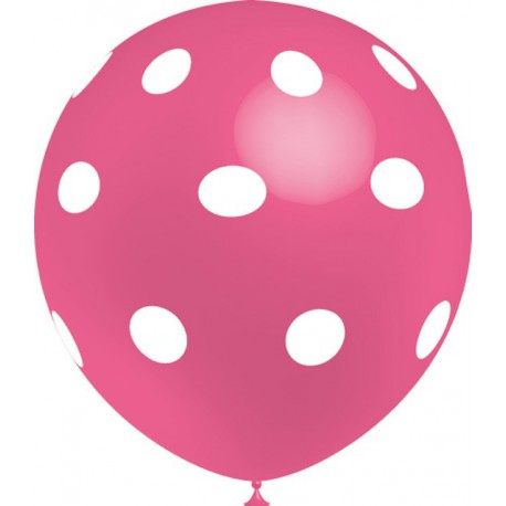 Globos de 12" Rosa Lunares Balloonia