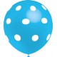 Globos de 12" Azul Celeste Lunares Balloonia