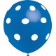 Globos de 12" Azul Lunares Balloonia