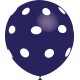 Globos de 12" Azul Marino Lunares Balloonia