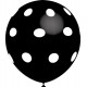 Globos de 12" Negro Lunares Balloonia